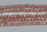 CTG653 15.5 inches 2mm faceted round Argentina rhodochrosite beads