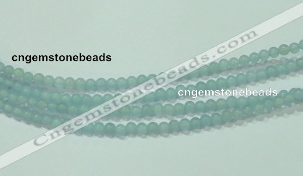 CTG66 15.5 inches 3mm round tiny dyed white jade beads wholesale