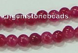 CTG68 15.5 inches 3mm round tiny dyed white jade beads wholesale