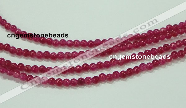 CTG68 15.5 inches 3mm round tiny dyed white jade beads wholesale