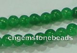 CTG69 15.5 inches 3mm round tiny dyed white jade beads wholesale