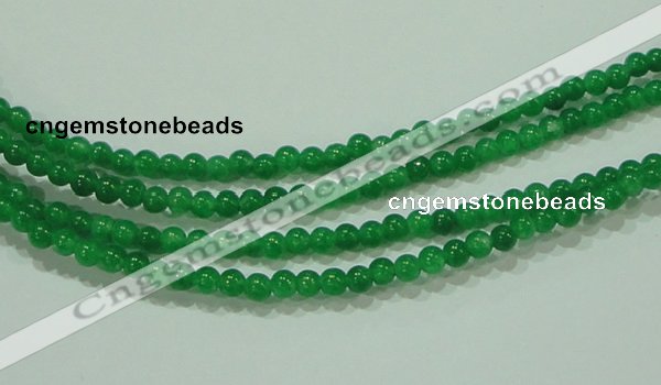 CTG69 15.5 inches 3mm round tiny dyed white jade beads wholesale