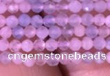 CTG710 15.5 inches 2mm faceted round tiny morganite beads