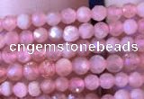 CTG715 15.5 inches 2mm faceted round tiny rhodochrosite beads