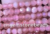 CTG716 15.5 inches 3mm faceted round tiny rhodochrosite beads