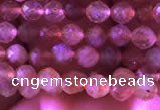 CTG722 15.5 inches 3mm faceted round tiny golden sunstone beads