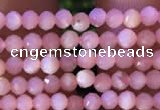 CTG732 15.5 inches 2mm faceted round tiny pink opal beads