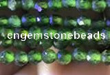 CTG748 15.5 inches 3mm faceted round tiny diopside beads