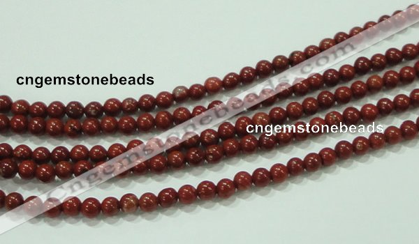 CTG75 15.5 inches 3mm round tiny red brick beads wholesale