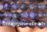 CTG756 15.5 inches 5mm faceted round tiny iolite gemstone beads