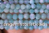 CTG764 15.5 inches 2mm faceted round tiny amazonite gemstone beads