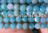 CTG765 15.5 inches 3mm faceted round tiny amazonite gemstone beads