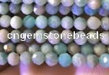 CTG774 15.5 inches 2mm faceted round tiny amazonite beads wholesale