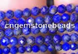 CTG781 15.5 inches 2mm faceted round tiny lapis lazuli beads wholesale