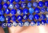 CTG782 15.5 inches 3mm faceted round tiny lapis lazuli beads wholesale