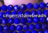 CTG786 15.5 inches 3mm faceted round tiny lapis lazuli gemstone beads