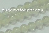 CTG79 15.5 inches 3mm round tiny white chalcedony beads wholesale