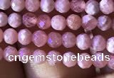 CTG811 15.5 inches 3mm faceted round tiny rhodochrosite beads