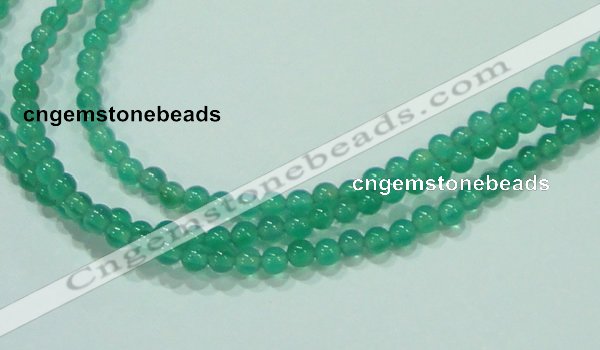 CTG83 15.5 inches 3mm round grade AA tiny green agate beads wholesale