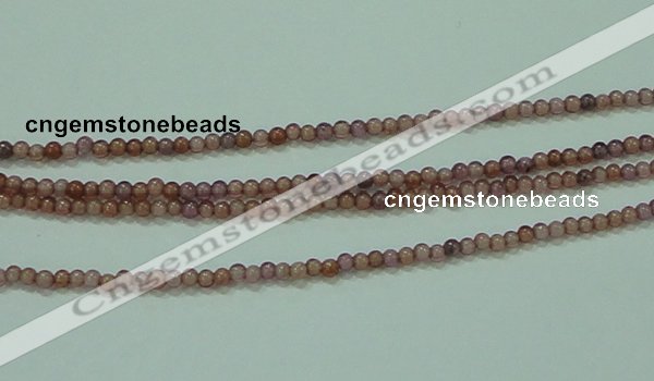 CTG89 15.5 inches 1.5mm round grade B tiny garnet beads wholesale