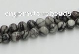 CTJ02 16 inches 6mm round black water jasper beads wholesale