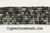 CTJ410 15.5 inches 4mm round black water jasper gemstone beads wholesale