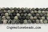 CTJ413 15.5 inches 10mm round black water jasper gemstone beads wholesale