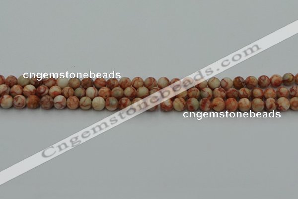 CTJ700 15.5 inches 4mm round red net jasper beads wholesale