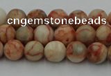 CTJ701 15.5 inches 6mm round red net jasper beads wholesale