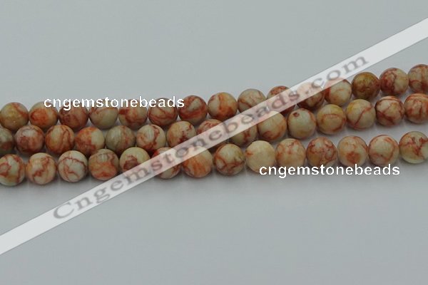 CTJ703 15.5 inches 10mm round red net jasper beads wholesale