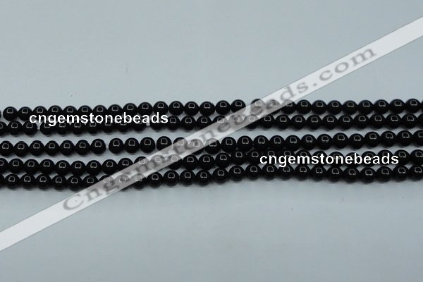 CTK01 15.5 inches 4mm round tektite gemstone beads wholesale