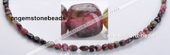 CTO06 15.5 inches 4*7mm freeform natural tourmaline beads