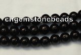 CTO101 15.5 inches 6mm round natural black tourmaline beads