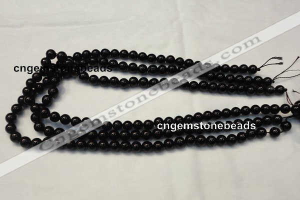 CTO101 15.5 inches 6mm round natural black tourmaline beads