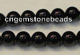 CTO103 15.5 inches 10mm round natural black tourmaline beads