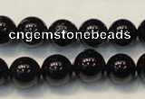 CTO104 15.5 inches 12mm round natural black tourmaline beads