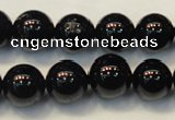 CTO105 15.5 inches 14mm round natural black tourmaline beads