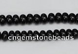 CTO120 15.5 inches 8*12mm rondelle black tourmaline beads