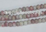 CTO200 15.5 inches 4*6mm rondelle pink tourmaline gemstone beads