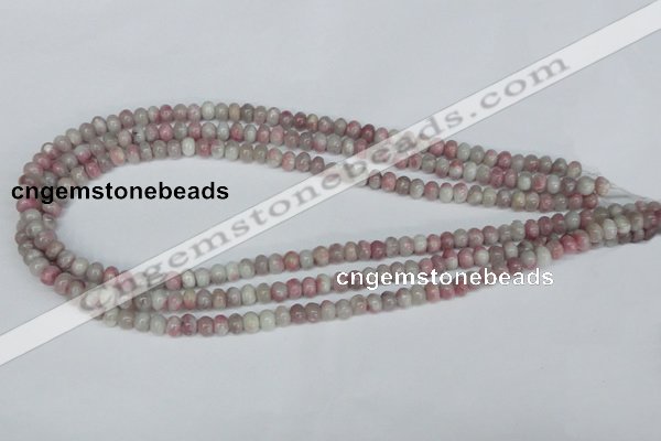 CTO200 15.5 inches 4*6mm rondelle pink tourmaline gemstone beads