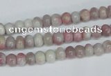 CTO201 15.5 inches 5*10mm rondelle pink tourmaline gemstone beads