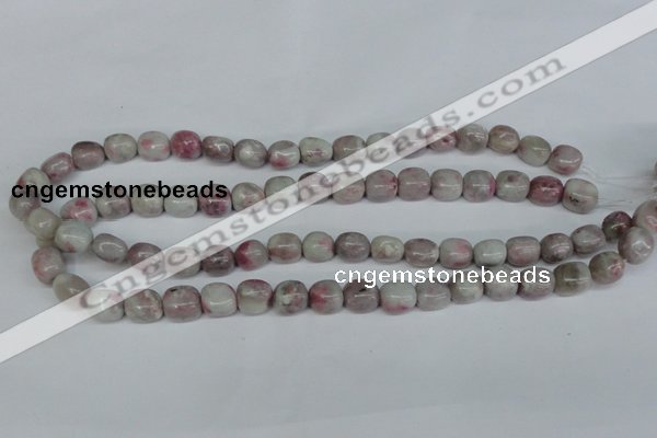 CTO221 15.5 inches 12*14mm nugget pink tourmaline gemstone beads