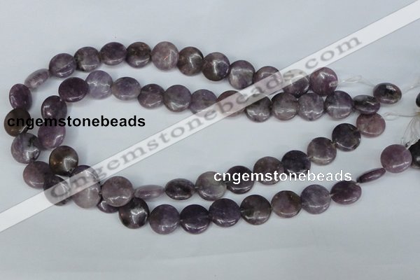 CTO222 15.5 inches 10mm flat round tourmaline gemstone beads