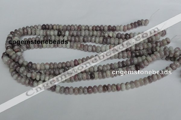 CTO237 15.5 inches 5*8mm rondelle pink tourmaline gemstone beads