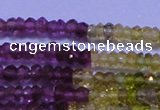 CTO301 15.5 inches 1.5*2.2mm faceted rondelle tourmaline beads