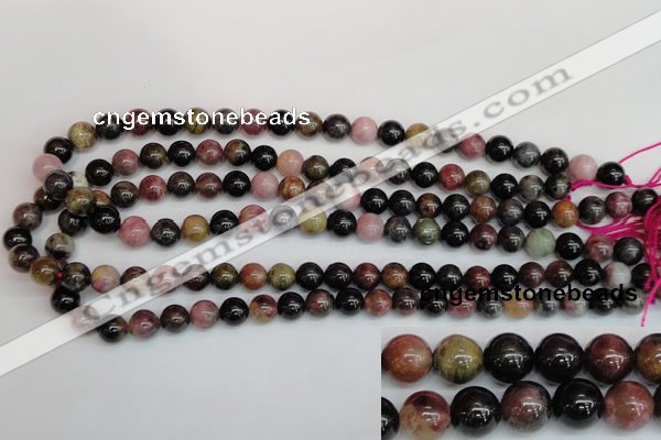 CTO358 15.5 inches 9mm round natural tourmaline gemstone beads