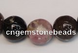 CTO362 15.5 inches 16mm round natural tourmaline gemstone beads