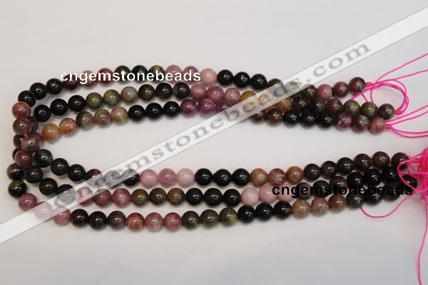 CTO366 15.5 inches 9mm round natural tourmaline gemstone beads