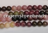 CTO372 15.5 inches 6mm round natural tourmaline gemstone beads