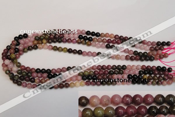 CTO372 15.5 inches 6mm round natural tourmaline gemstone beads